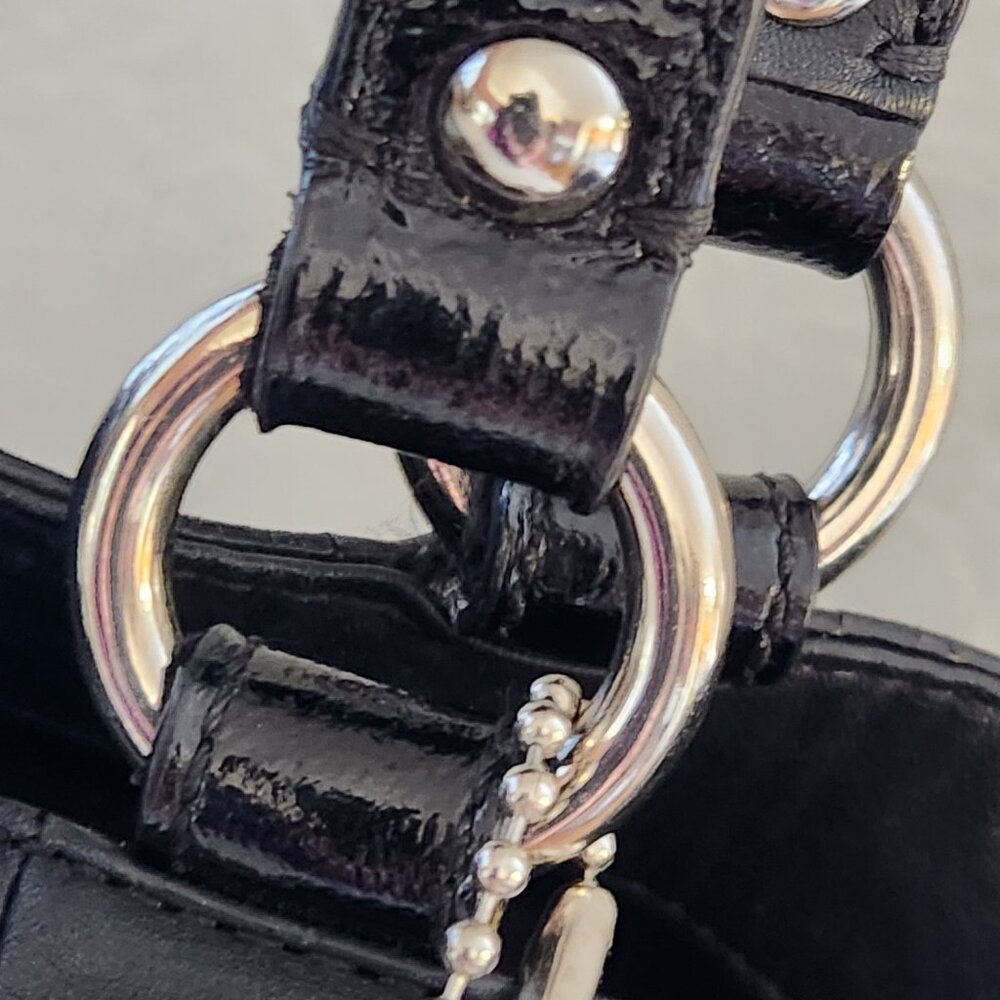 Euc Coach Soho East West Black Leather Shoulder Bag - Picture 11 of 14